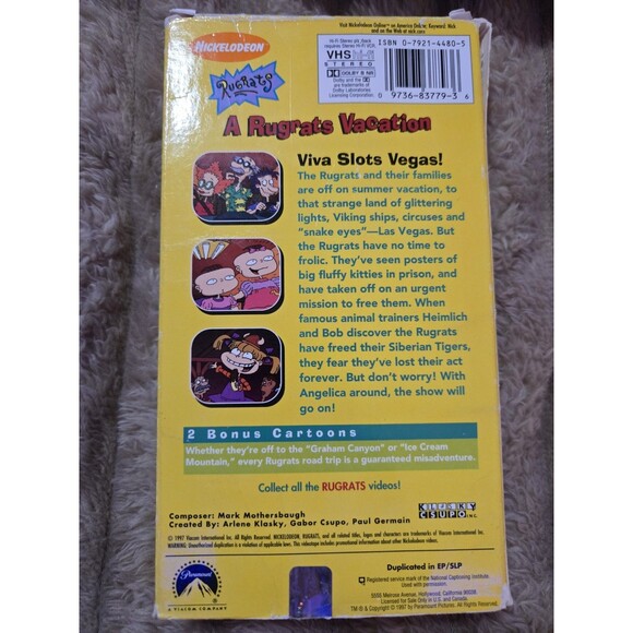 Rugrats A Rugrats Vacation VHS 1997 Nickelodeon Cartoon Nick Jr - Picture 3 of 8